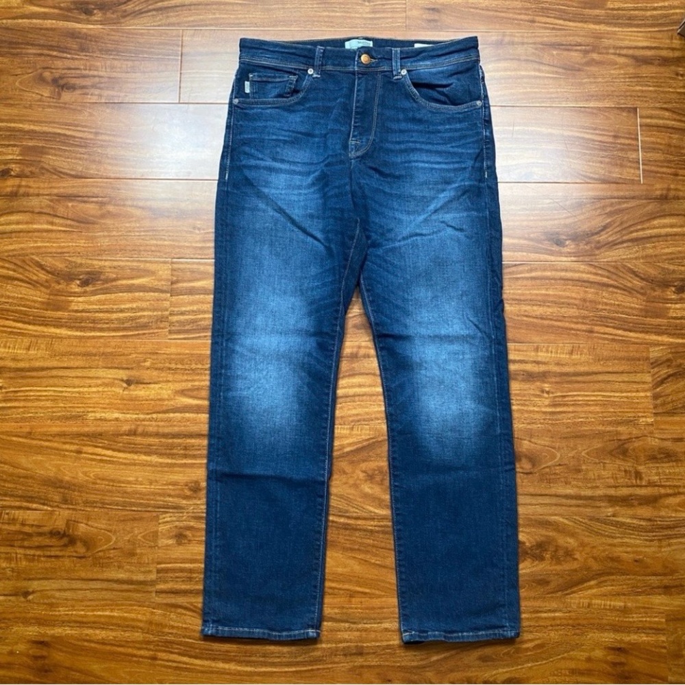 Selected Homme Men's Medium Blue 196 Straight Scott Jeans Size 34 x 32 Casual